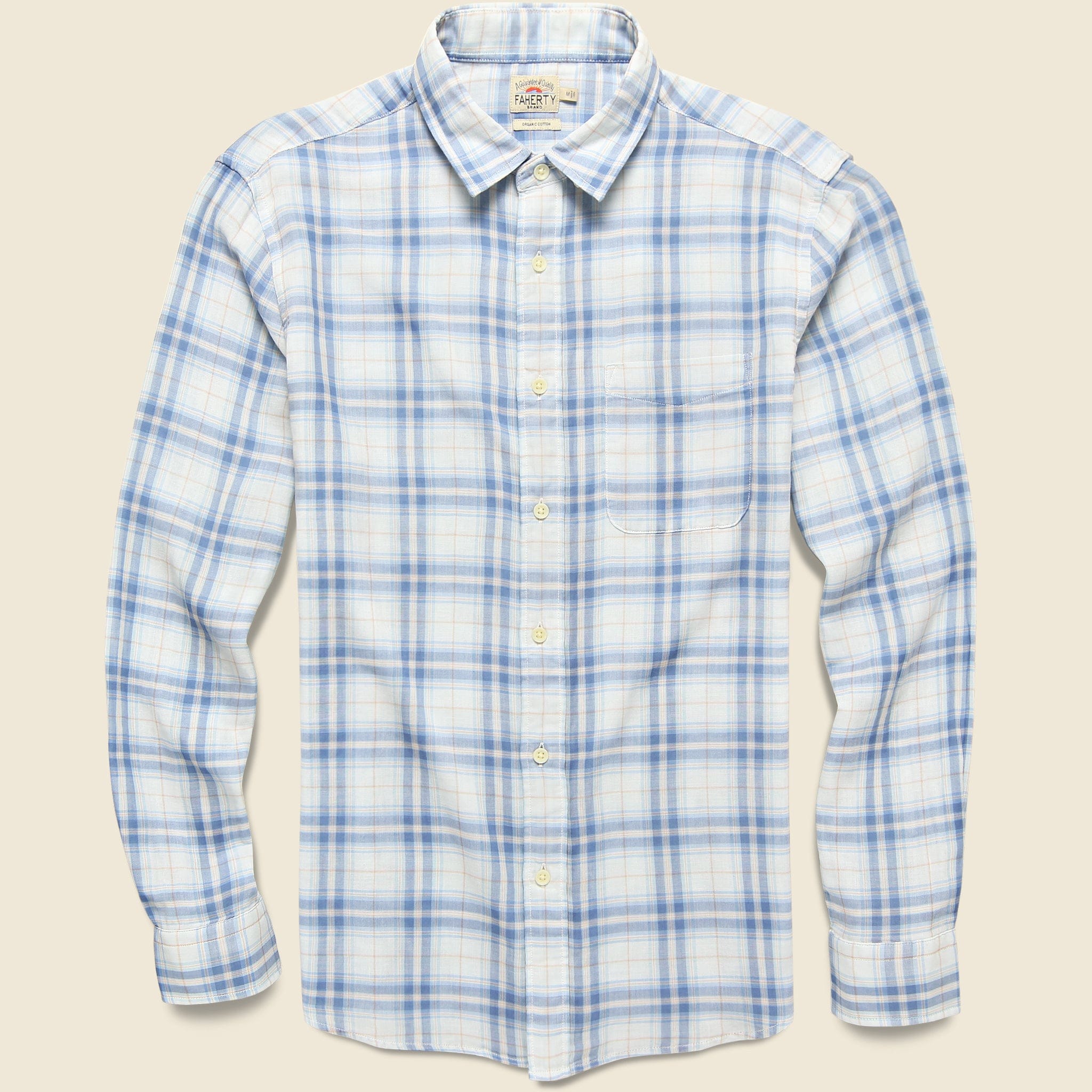 The Chill Doublecloth Shirt - Beach House Plaid - Faherty - STAG Provisions - Tops - L/S Woven - Plaid
