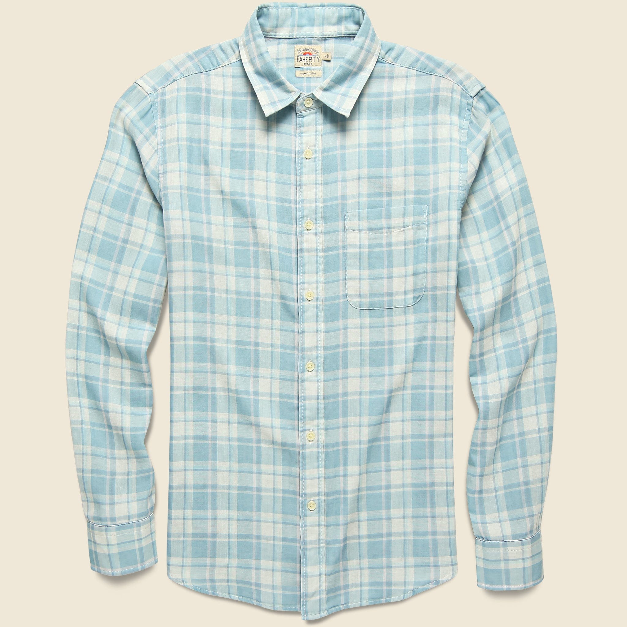 The Chill Doublecloth Shirt - Dana Point Plaid - Faherty - STAG Provisions - Tops - L/S Woven - Plaid