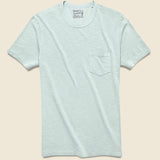 Garment Dyed Pocket Tee - Glacier Blue - Faherty - STAG Provisions - Tops - S/S Tee