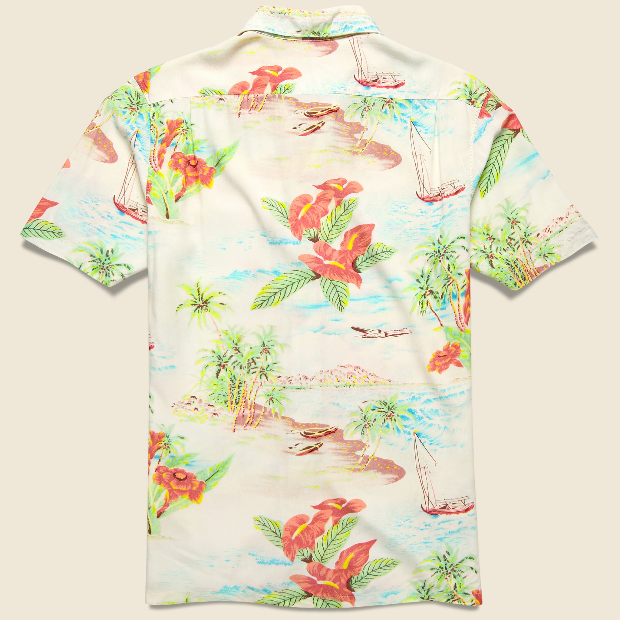 
                          Kona Camp Shirt - Tropical Breeze - Faherty - STAG Provisions - Tops - S/S Woven - Floral
                        