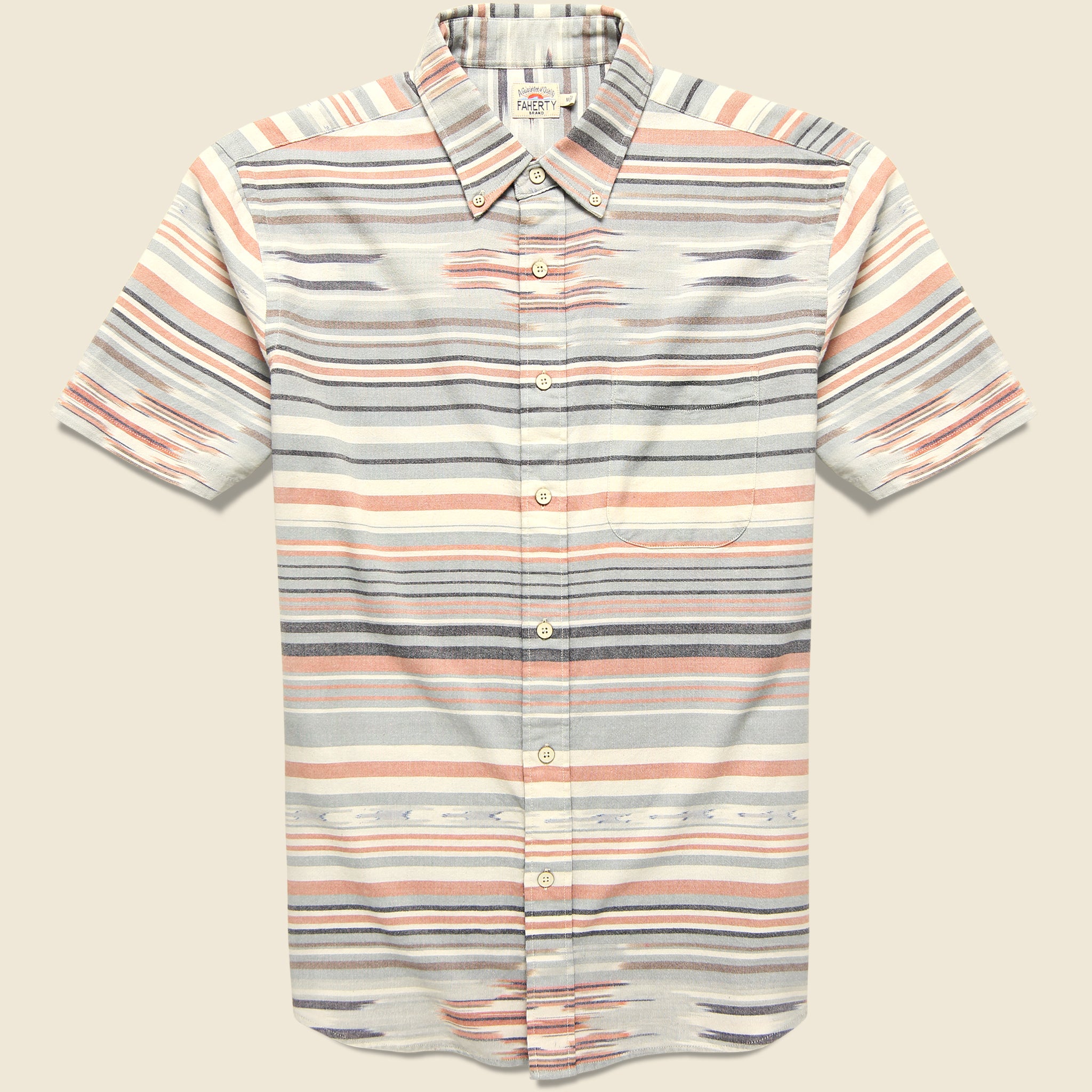 Playa Shirt - Blue Rose Ikat - Faherty - STAG Provisions - Tops - S/S Woven - Other Pattern