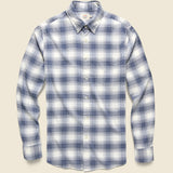 Lightweight Movement Flannel - Navy Cream Shadow Plaid - Faherty - STAG Provisions - Tops - L/S Woven - Plaid
