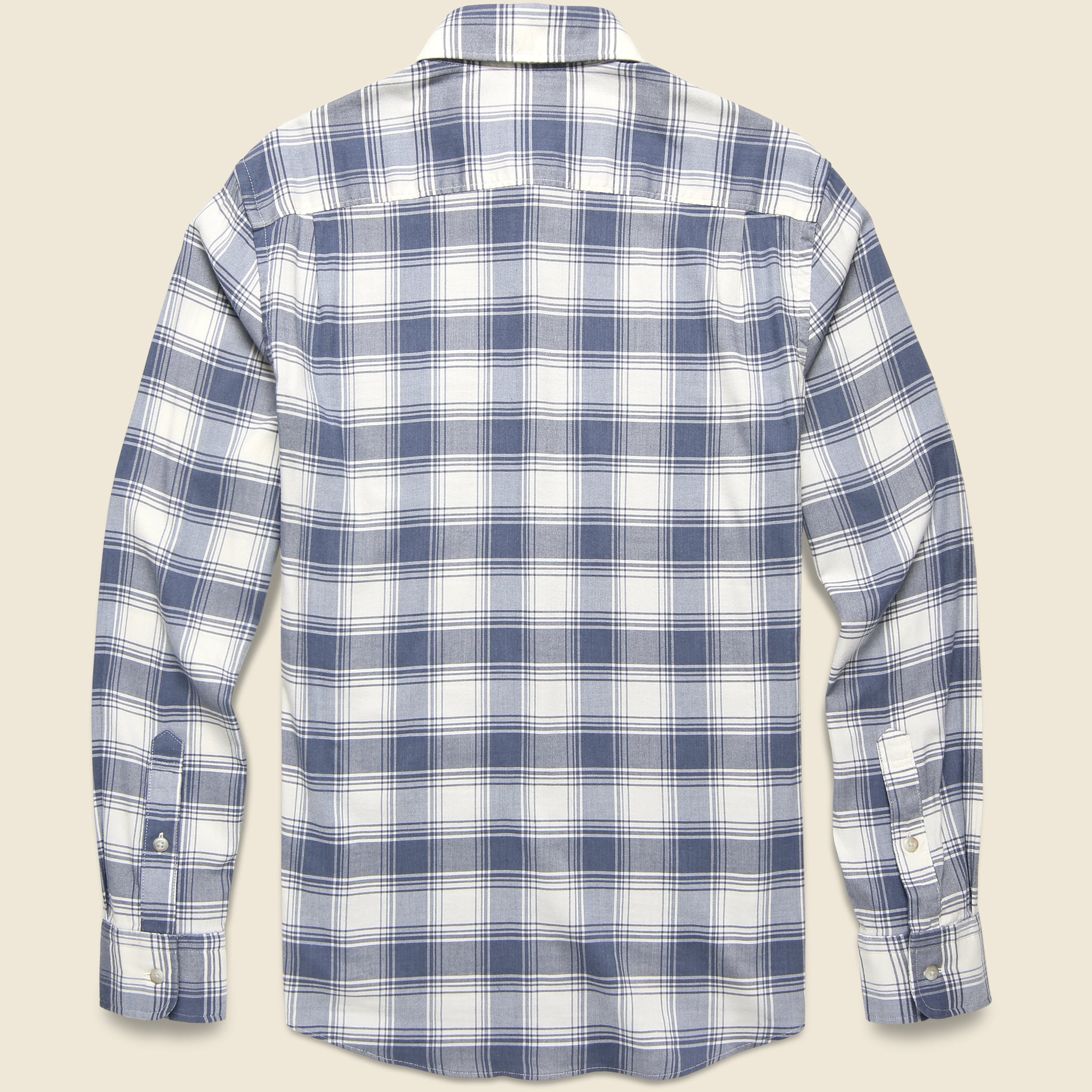 
                          Lightweight Movement Flannel - Navy Cream Shadow Plaid - Faherty - STAG Provisions - Tops - L/S Woven - Plaid
                        