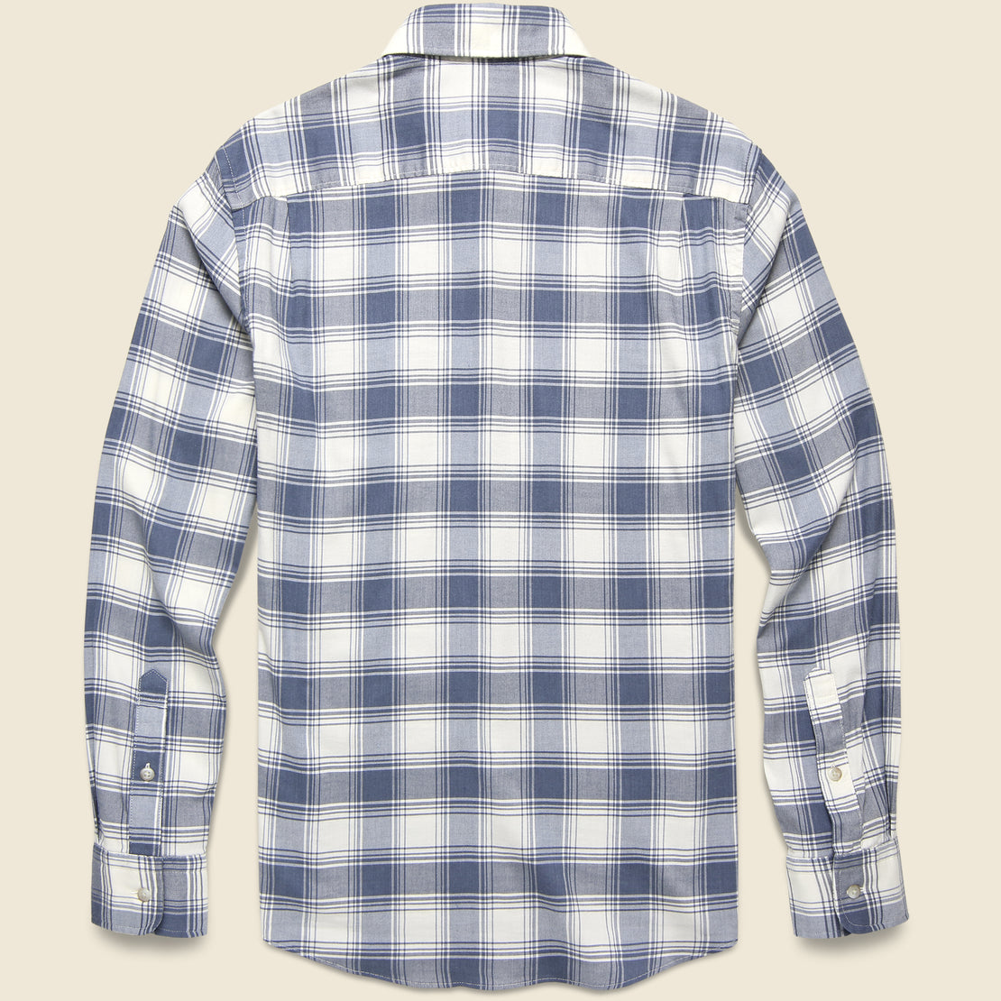 Lightweight Movement Flannel - Navy Cream Shadow Plaid - Faherty - STAG Provisions - Tops - L/S Woven - Plaid