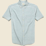 Stretch Playa Shirt - Jade Fish Scale - Faherty - STAG Provisions - Tops - S/S Woven - Other Pattern