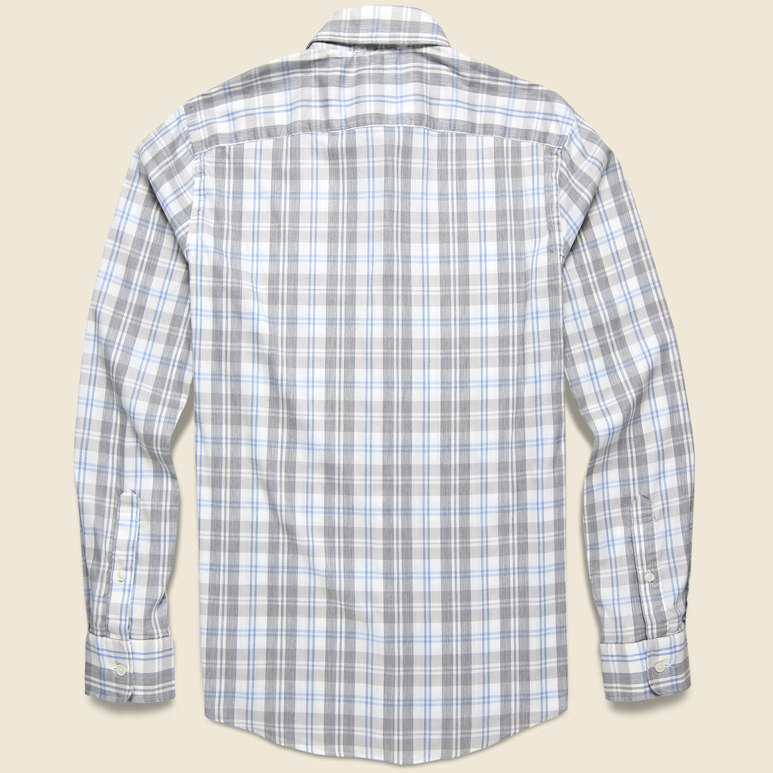 Movement Shirt - Grey Cream Plaid - Faherty - STAG Provisions - Tops - L/S Woven - Plaid
