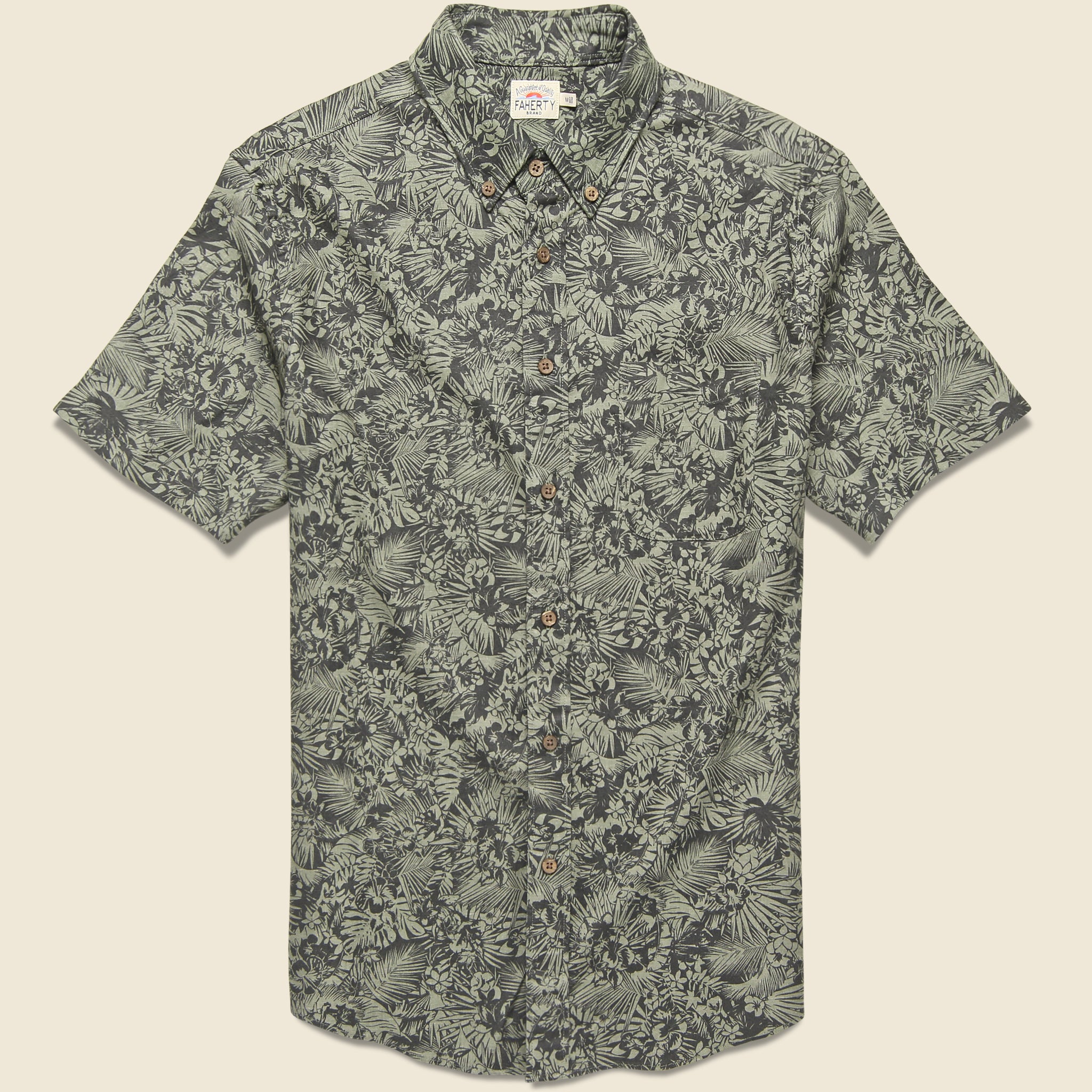 Breeze Shirt - Tropical Shadow Print - Faherty - STAG Provisions - Tops - S/S Woven - Other Pattern