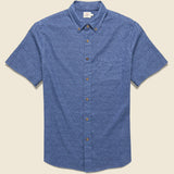 Breeze Shirt - Horizon Blues Frond Print - Faherty - STAG Provisions - Tops - S/S Woven - Other Pattern