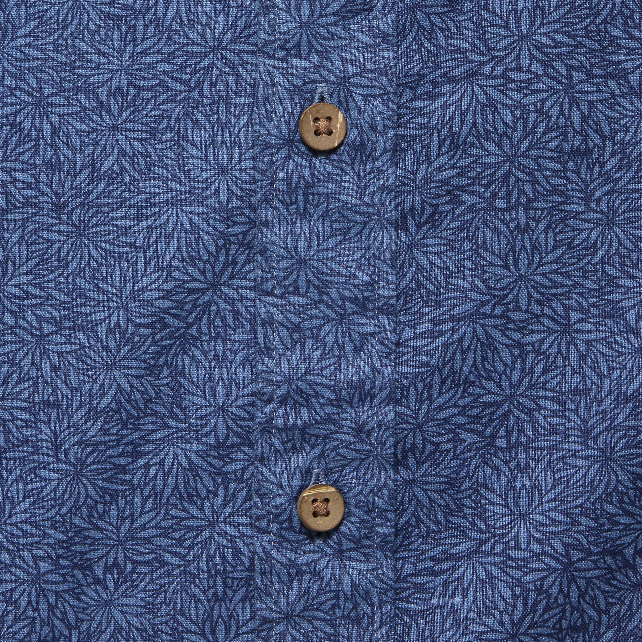 Breeze Shirt - Horizon Blues Frond Print - Faherty - STAG Provisions - Tops - S/S Woven - Other Pattern