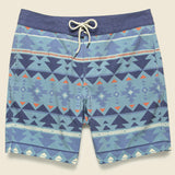 Good Feather 7-inch Boardshort - Six Rivers Turquoise - Faherty - STAG Provisions - Shorts - Swim