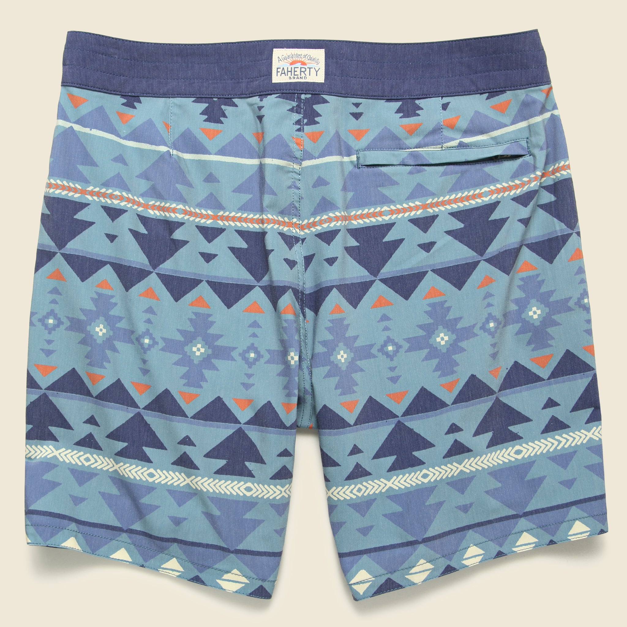 
                          Good Feather 7-inch Boardshort - Six Rivers Turquoise - Faherty - STAG Provisions - Shorts - Swim
                        