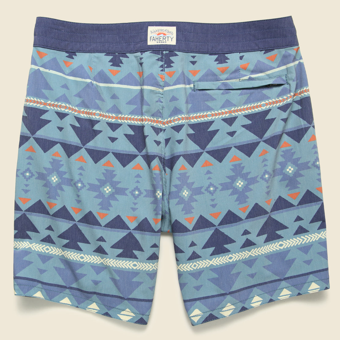 Good Feather 7-inch Boardshort - Six Rivers Turquoise - Faherty - STAG Provisions - Shorts - Swim