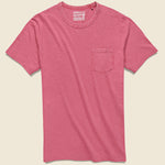 Garment Dyed Pocket Tee - Hibiscus - Faherty - STAG Provisions - Tops - S/S Tee
