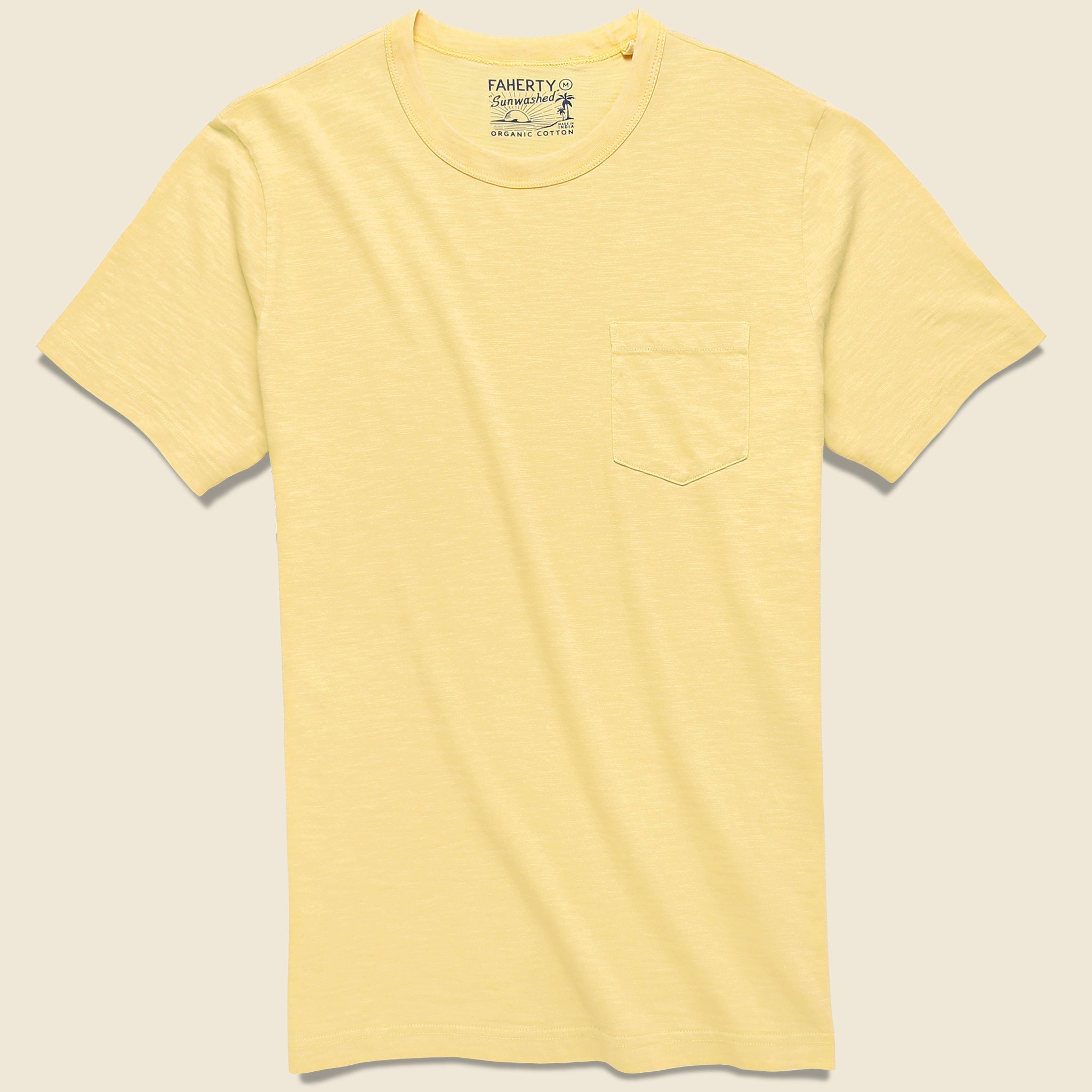 Garment Dyed Pocket Tee - Golden Coast - Faherty - STAG Provisions - Tops - S/S Tee
