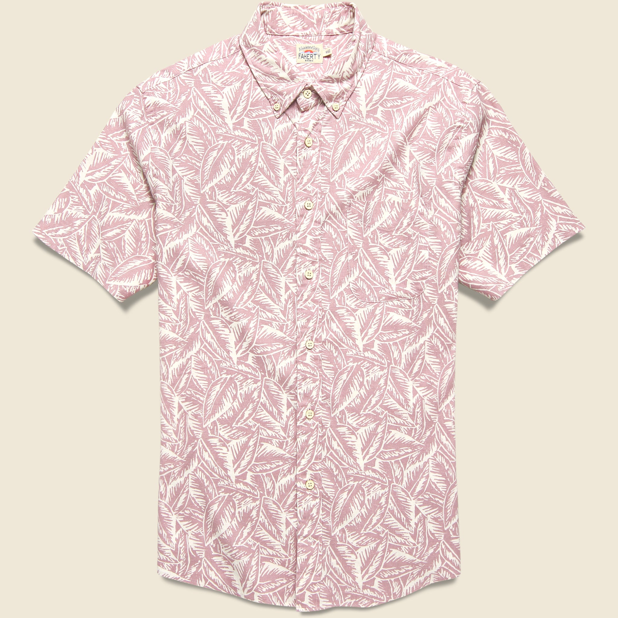 Breeze Shirt - Quartz Leaf Print - Faherty - STAG Provisions - Tops - S/S Woven - Floral