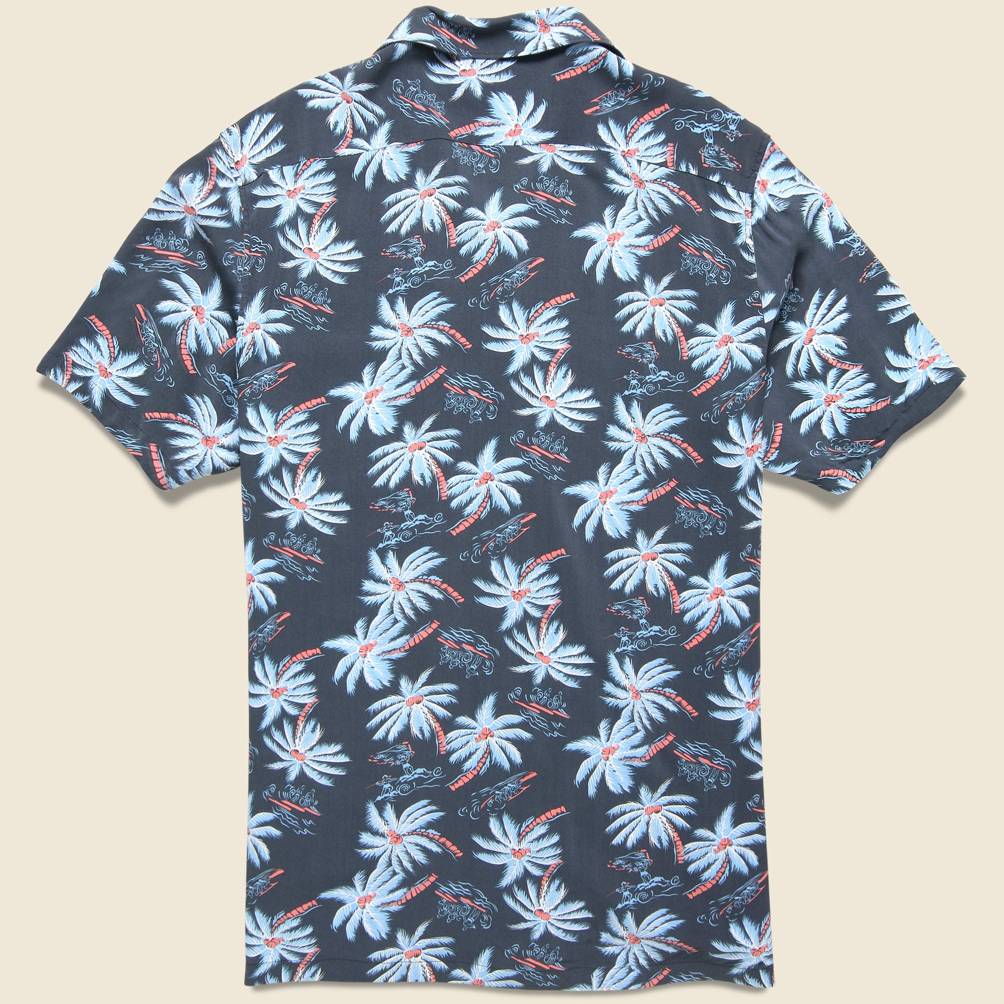 
                          Kona Camp Shirt - Midnight Palm Hawaiian - Faherty - STAG Provisions - Tops - S/S Woven - Floral
                        