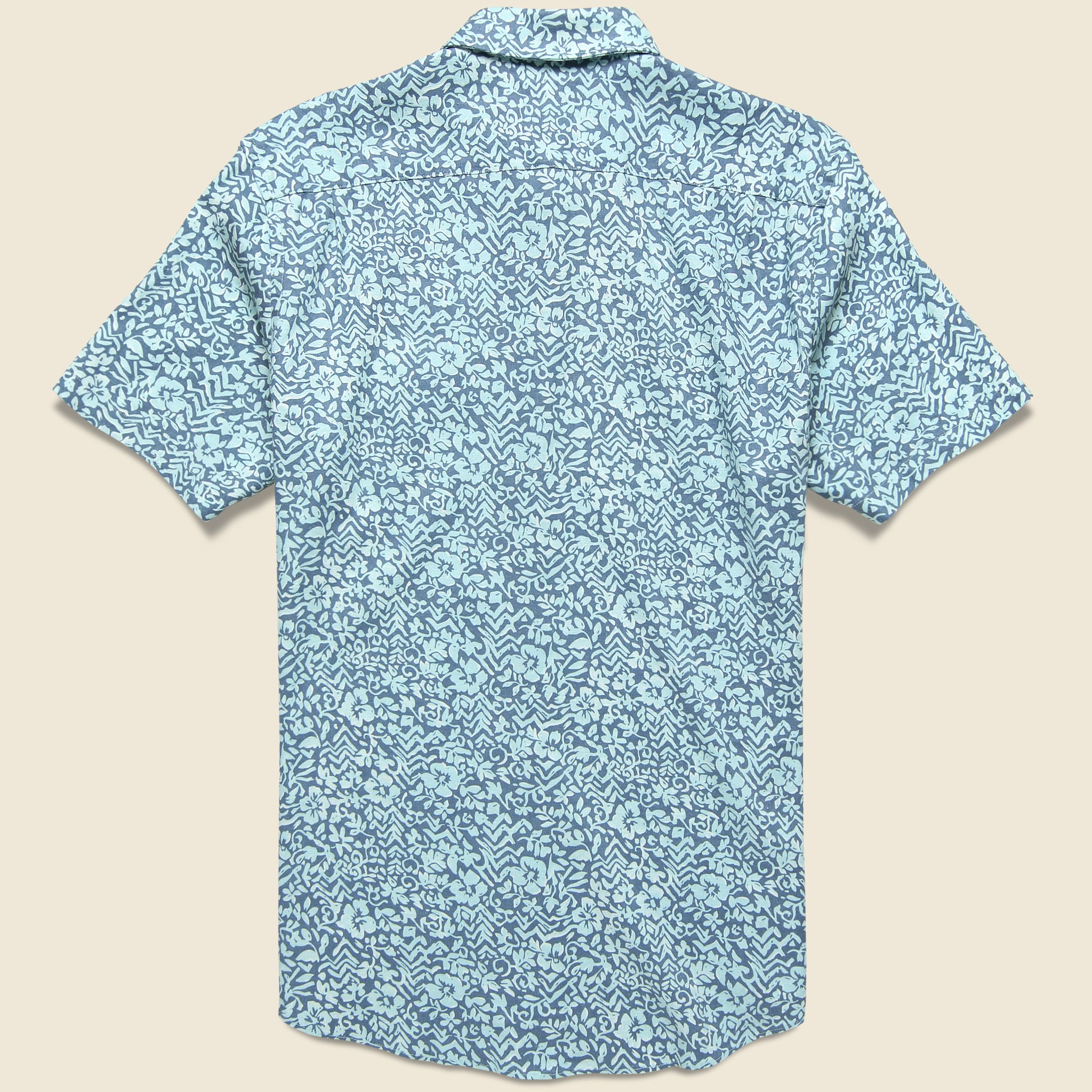 
                          Breeze Shirt - Teal Waters Hilo - Faherty - STAG Provisions - Tops - S/S Woven - Other Pattern
                        