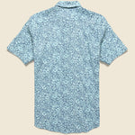 Breeze Shirt - Teal Waters Hilo - Faherty - STAG Provisions - Tops - S/S Woven - Other Pattern