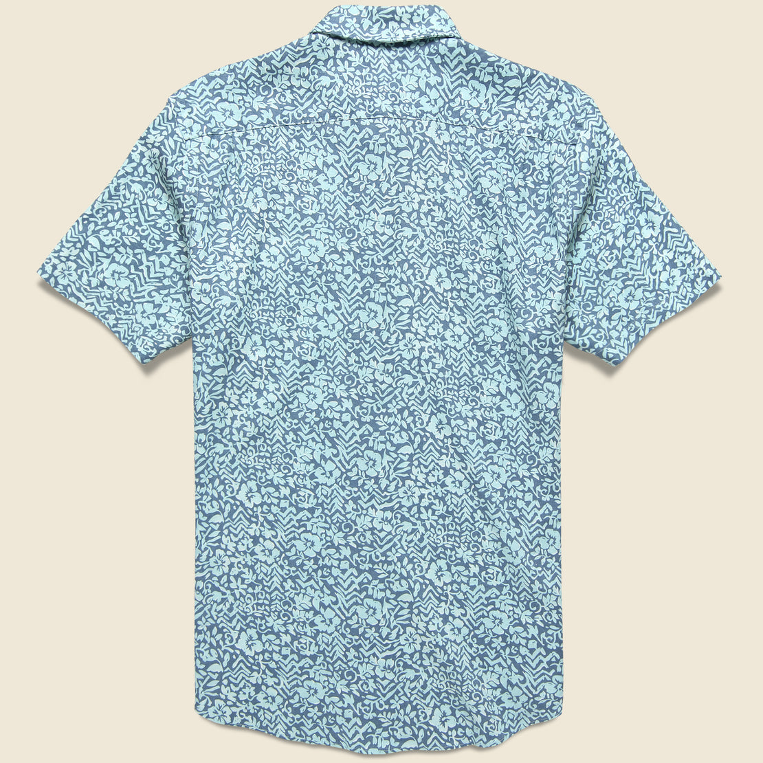 Breeze Shirt - Teal Waters Hilo - Faherty - STAG Provisions - Tops - S/S Woven - Other Pattern