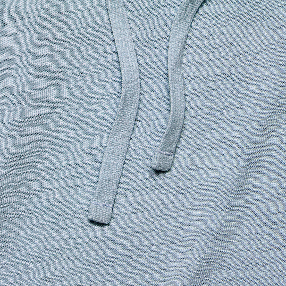 Slub Cotton Hoodie - Blue Breeze - Faherty - STAG Provisions - Tops - Fleece / Sweatshirt