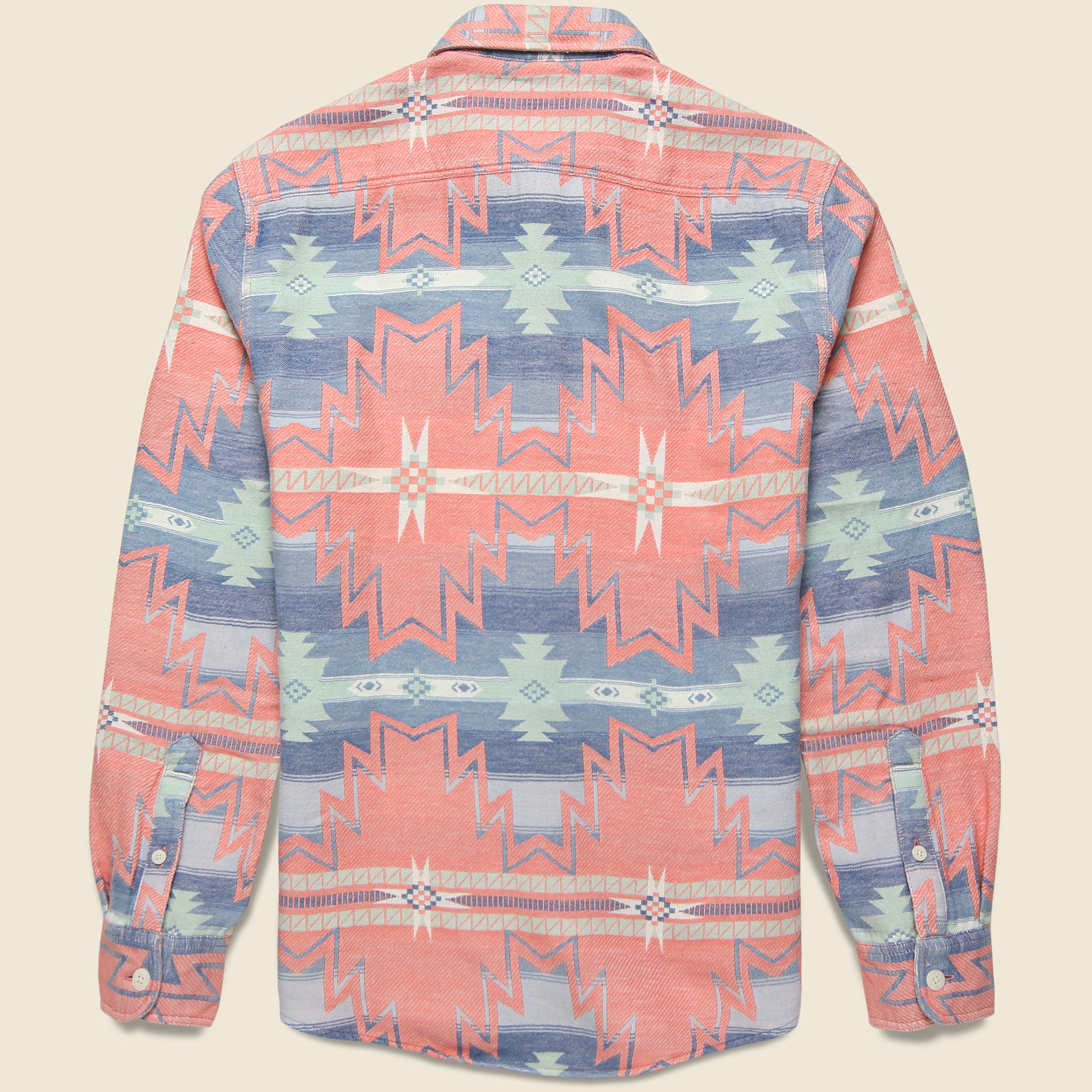 Good Feather Canyon Overshirt - Morning Star Sun - Faherty - STAG Provisions - Tops - L/S Woven - Other Pattern