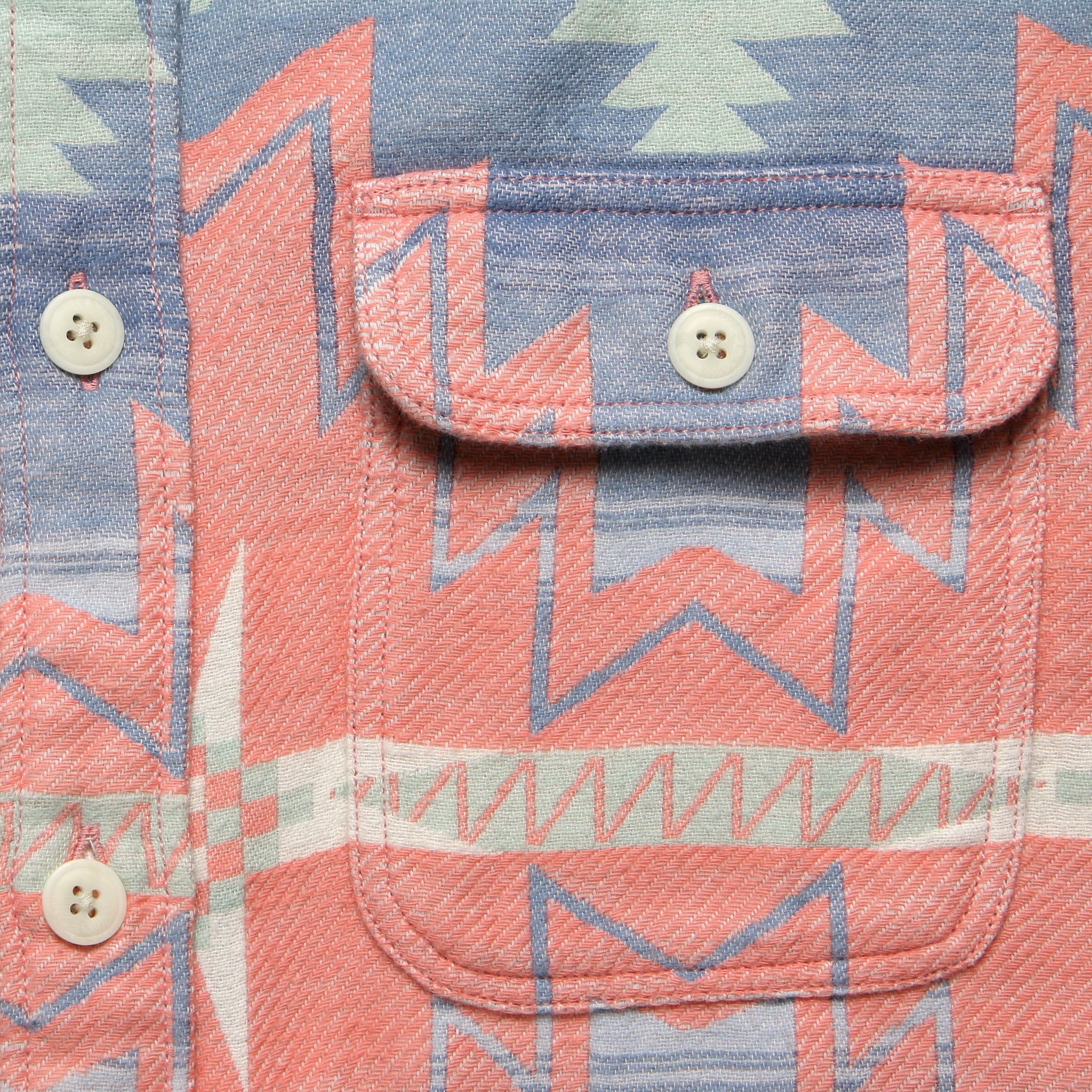 Good Feather Canyon Overshirt - Morning Star Sun - Faherty - STAG Provisions - Tops - L/S Woven - Other Pattern