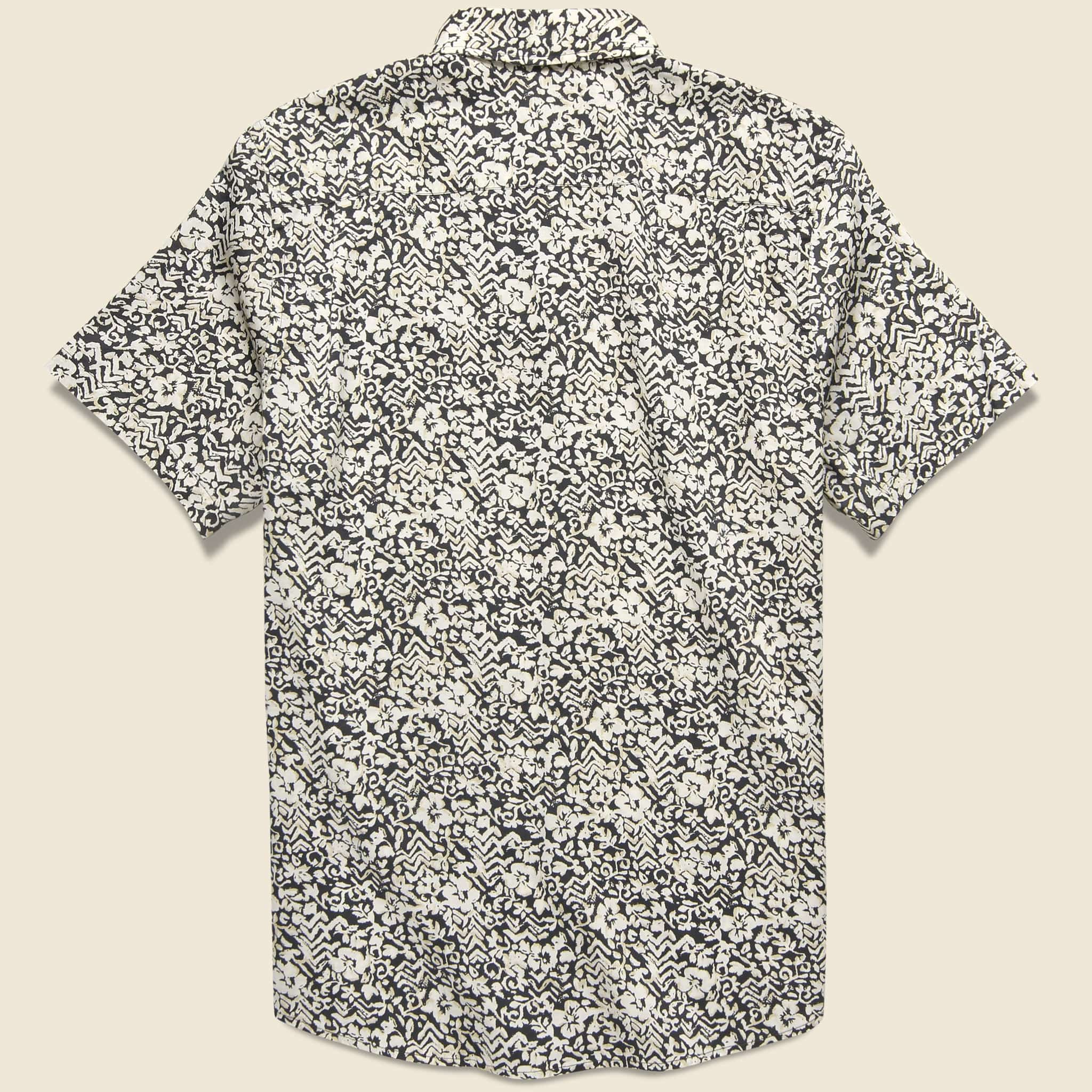 Stretch Playa Shirt - Washed Black Hilo - Faherty - STAG Provisions - Tops - S/S Woven - Floral