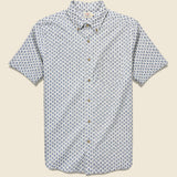 Breeze Shirt - White Wall Scallop - Faherty - STAG Provisions - Tops - S/S Woven - Other Pattern