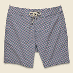 Classic 7" Boardshort - Geo Pyramid Indigo - Faherty - STAG Provisions - Shorts - Swim
