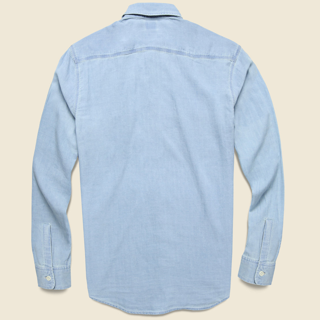 Penny Workshirt - Indigo Chambray - Faherty - STAG Provisions - Tops - L/S Woven - Solid