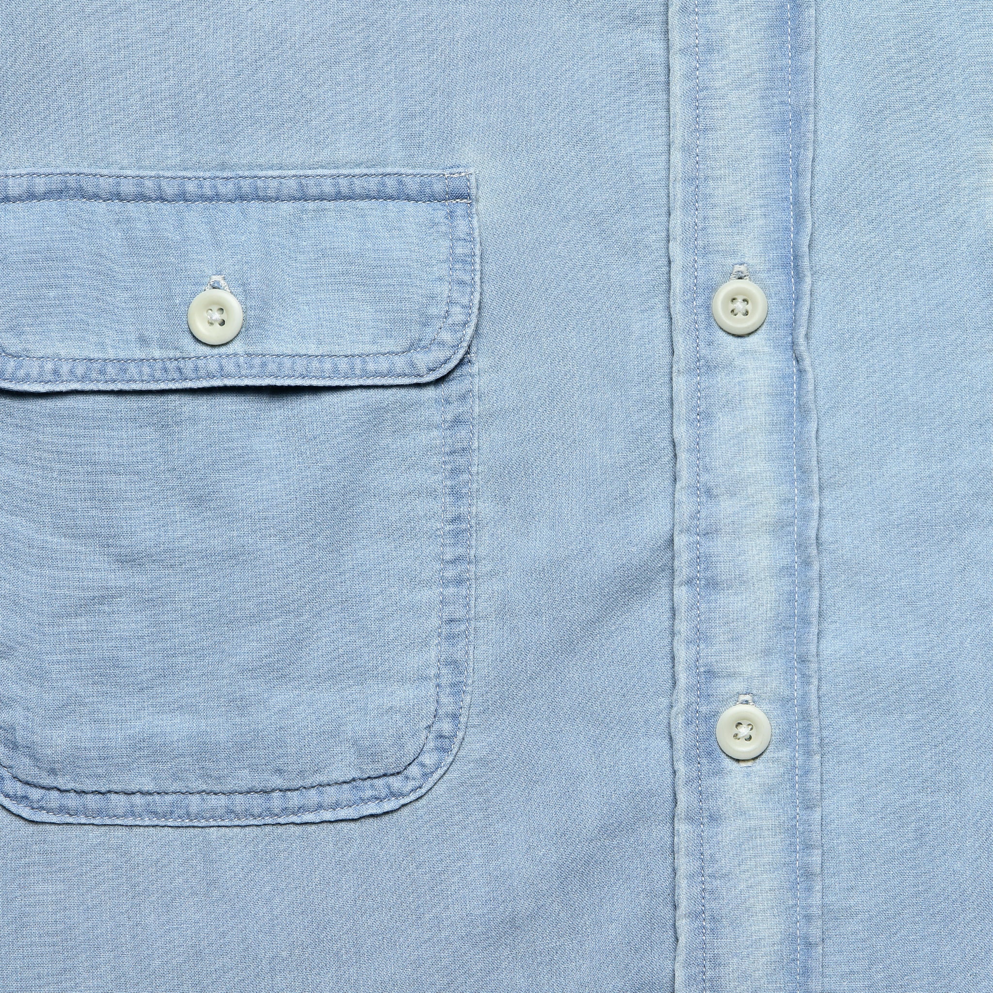 Penny Workshirt - Indigo Chambray - Faherty - STAG Provisions - Tops - L/S Woven - Solid