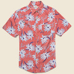 Rayon Hawaiian Shirt - Red Palm - Faherty - STAG Provisions - Tops - S/S Woven - Other Pattern