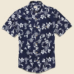 Rayon Hawaiian Shirt - Deep Indigo - Faherty - STAG Provisions - Tops - S/S Woven - Other Pattern