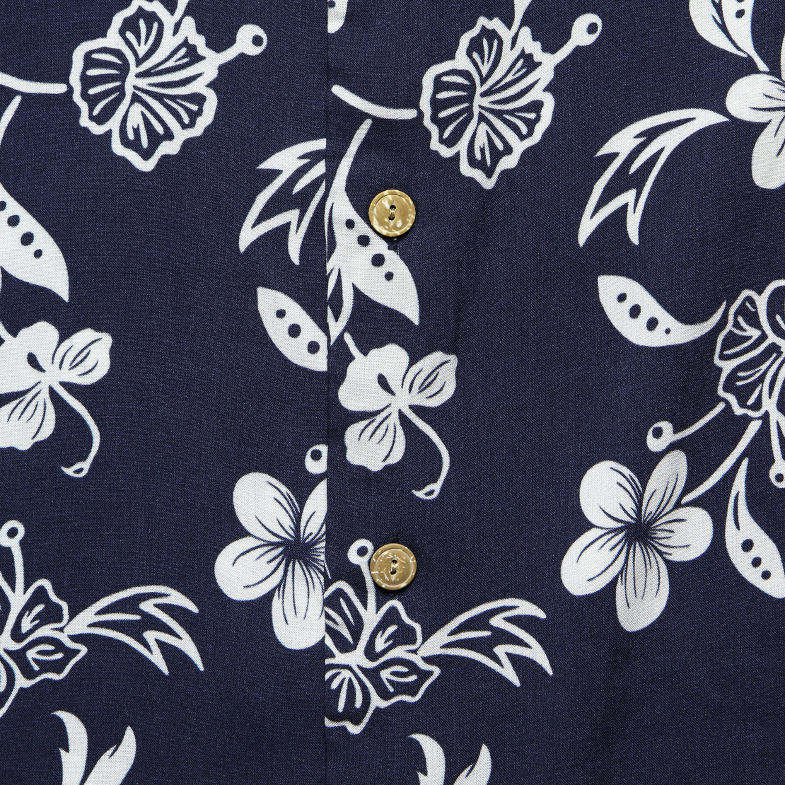 Rayon Hawaiian Shirt - Deep Indigo - Faherty - STAG Provisions - Tops - S/S Woven - Other Pattern