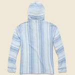 Doublecloth Baja Poncho - Light Indigo Serape - Faherty - STAG Provisions - Tops - Fleece / Sweatshirt