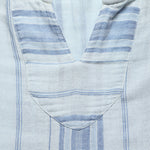 Doublecloth Baja Poncho - Light Indigo Serape - Faherty - STAG Provisions - Tops - Fleece / Sweatshirt