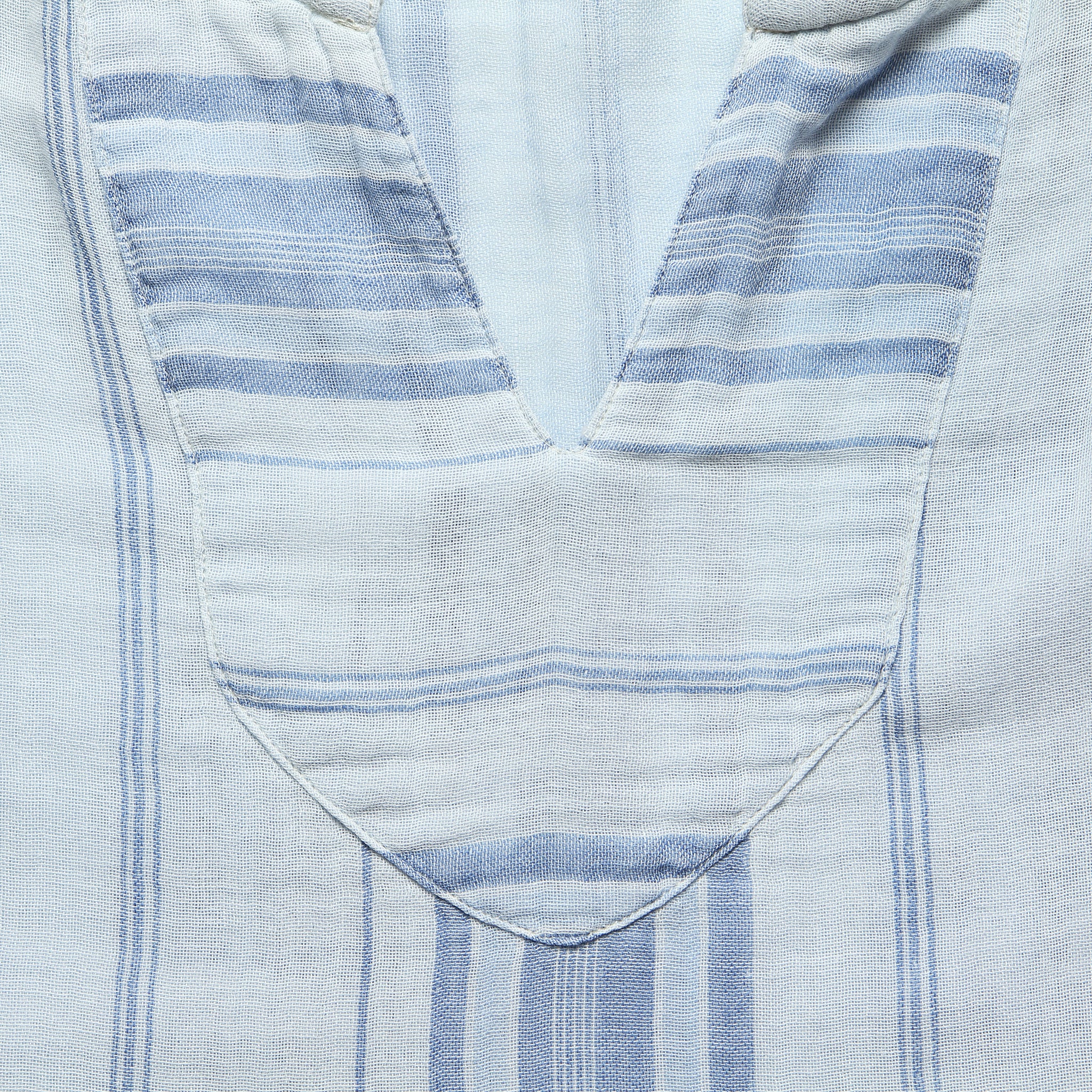 Doublecloth Baja Poncho - Light Indigo Serape - Faherty - STAG Provisions - Tops - Fleece / Sweatshirt