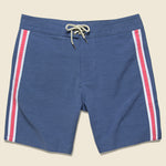 Retro Surf Stripe Boardshort - Blue/Red/White - Faherty - STAG Provisions - Shorts - Swim