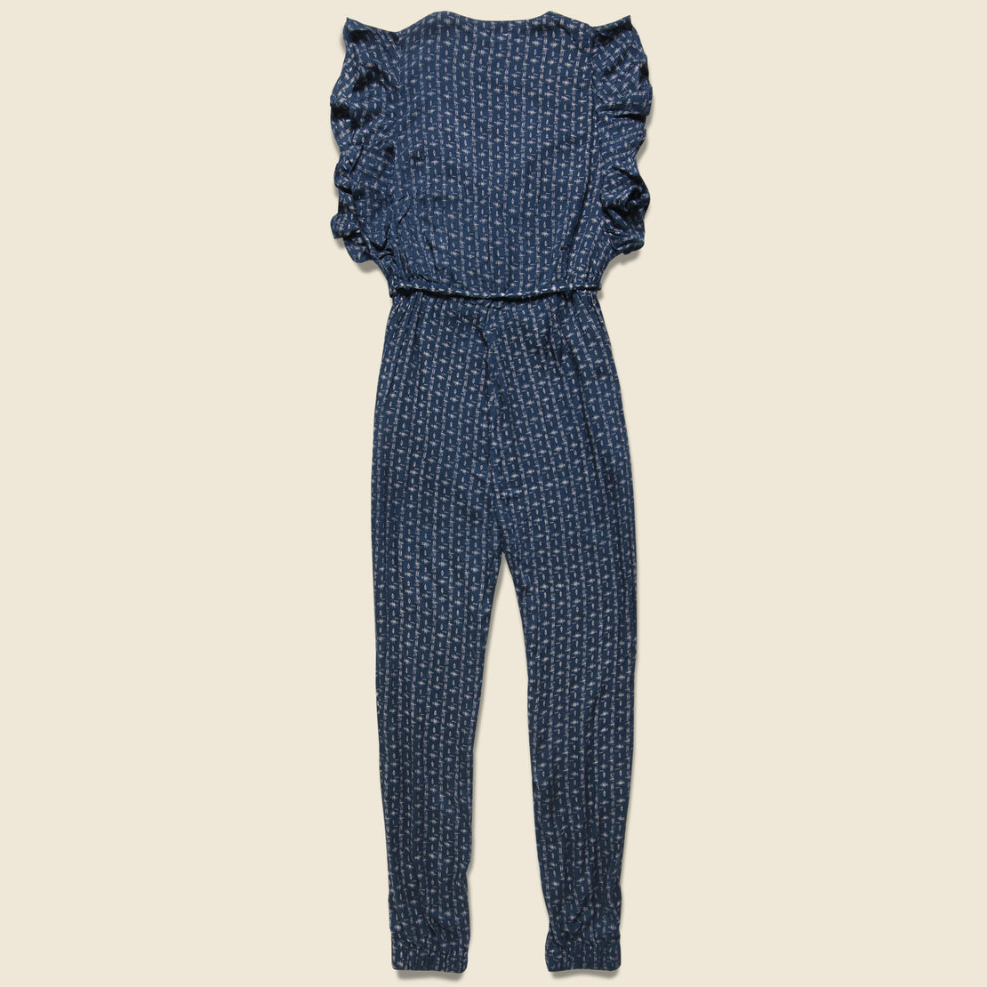 Holly Jumpsuit - Navy Ikat