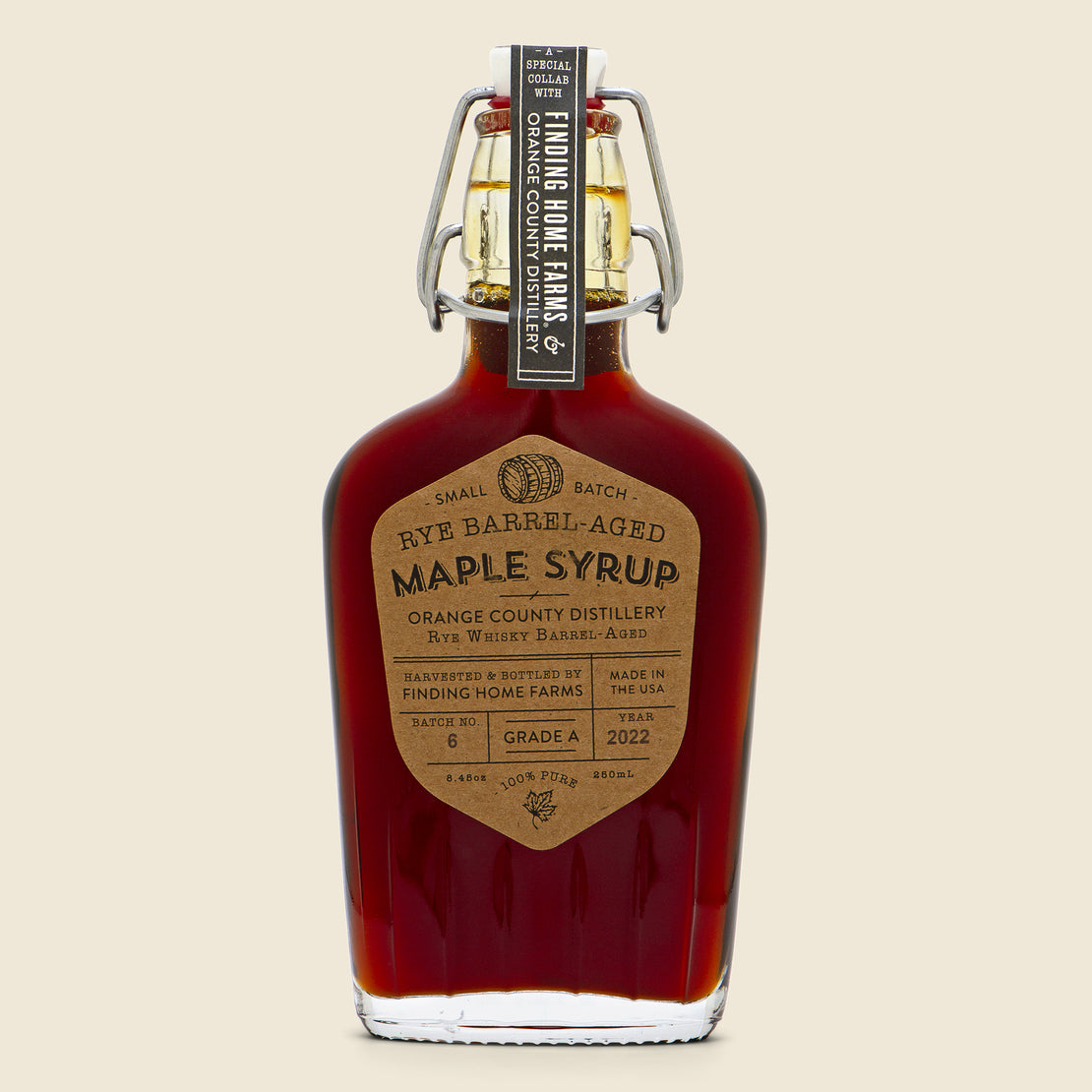 Home Rye Barrel-Aged Maple Syrup
