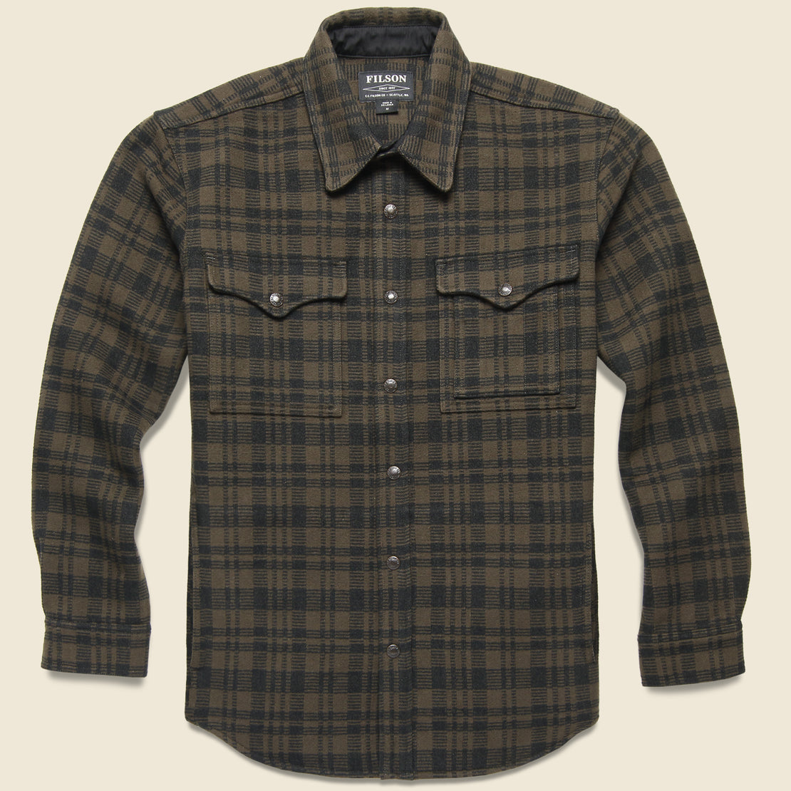Filson Beartooth Jac Shirt - Dark Brown/Charcoal
