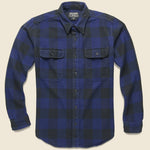 Vintage Flannel Workshirt - Dark Blue/ Charcoal - Filson - STAG Provisions - Tops - L/S Woven - Plaid