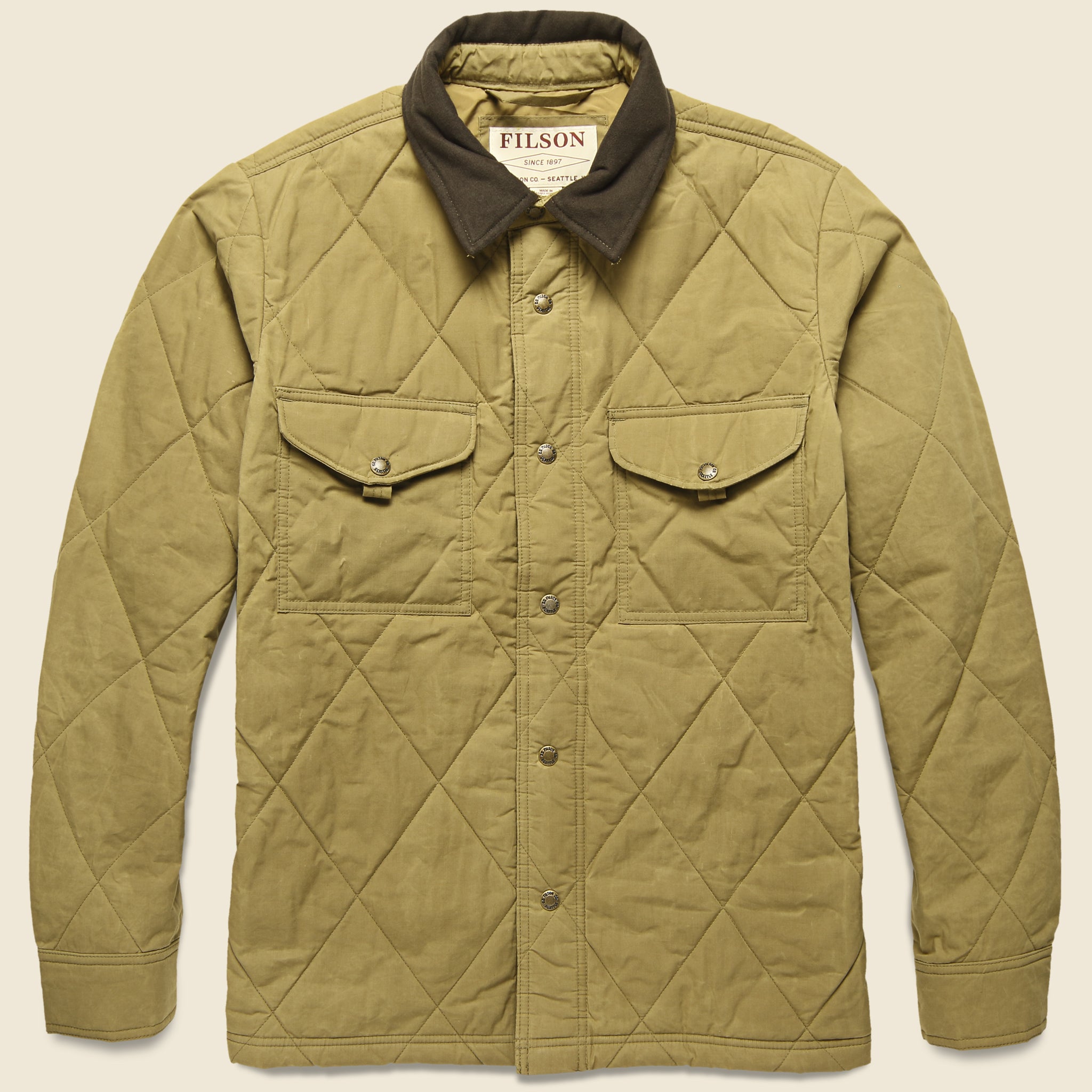Hyder Quilted Jac Shirt - Tan - Filson - STAG Provisions - Outerwear - Shirt Jacket