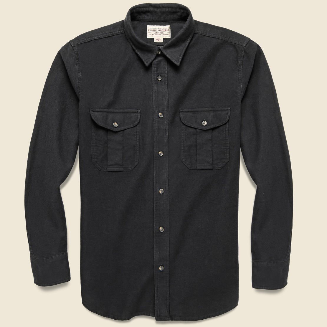 Filson Moleskin Seattle Shirt - Black