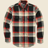 Vintage Flannel Workshirt - Black/Red - Filson - STAG Provisions - Tops - L/S Woven - Plaid