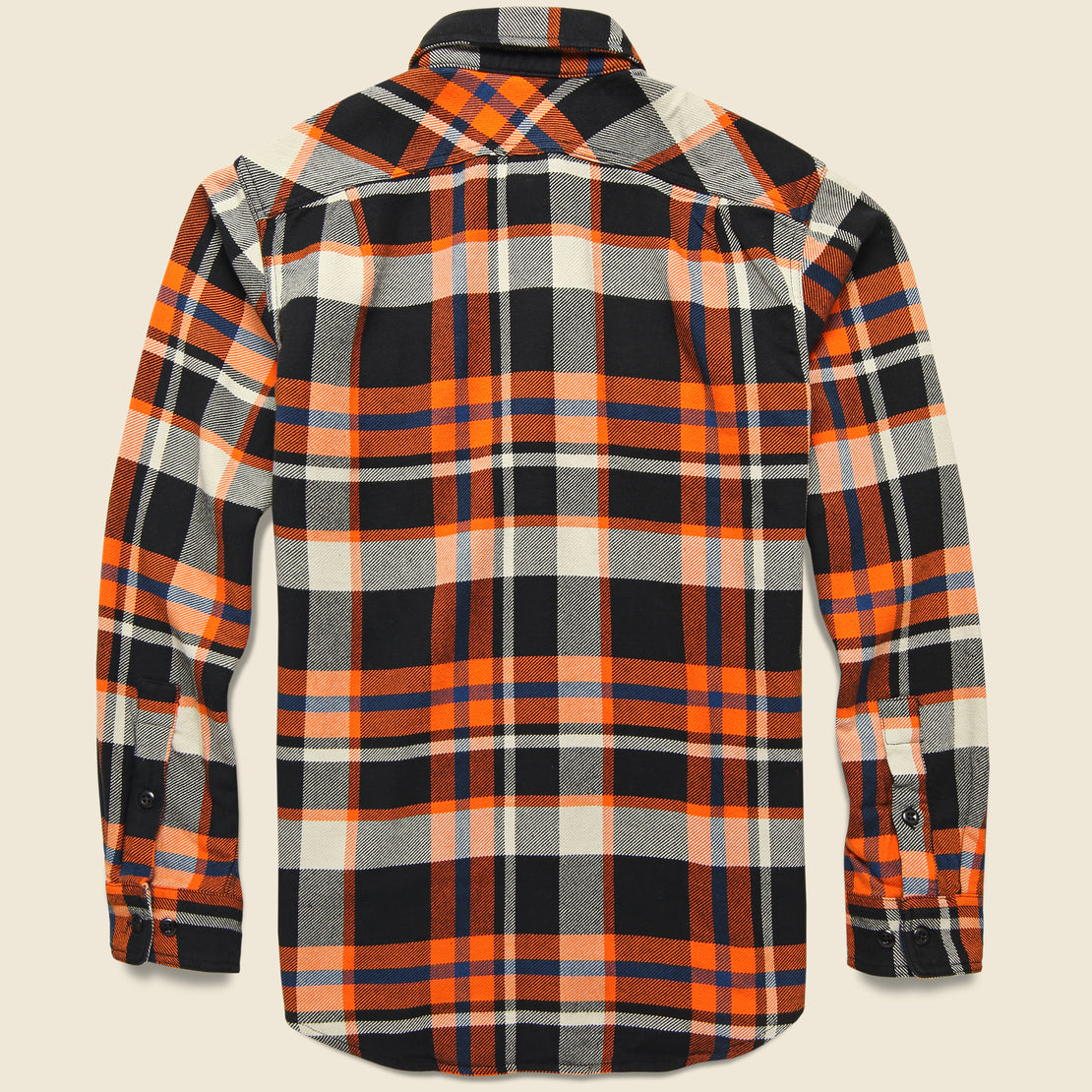 Vintage Flannel Workshirt - Orange/Black - Filson - STAG Provisions - Tops - L/S Woven - Plaid