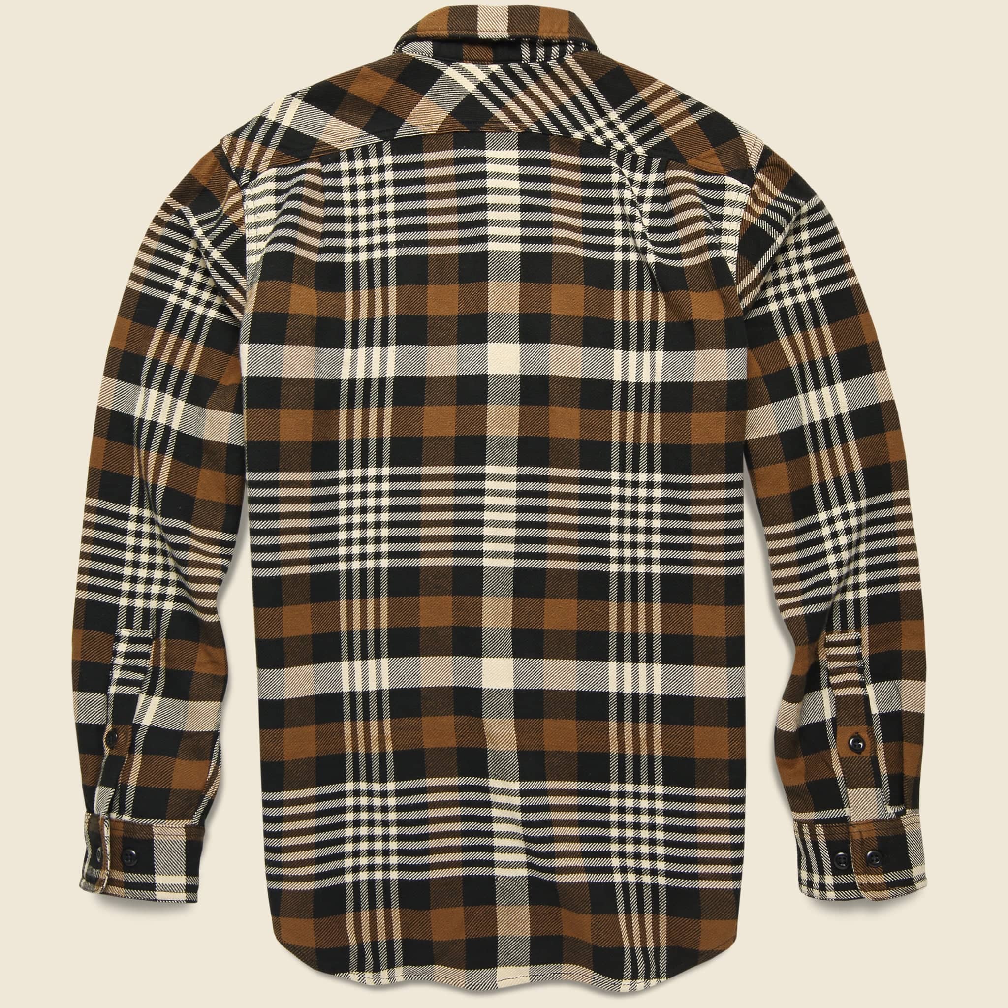 Vintage Flannel Workshirt - Black/Brown - Filson - STAG Provisions - Tops - L/S Woven - Plaid