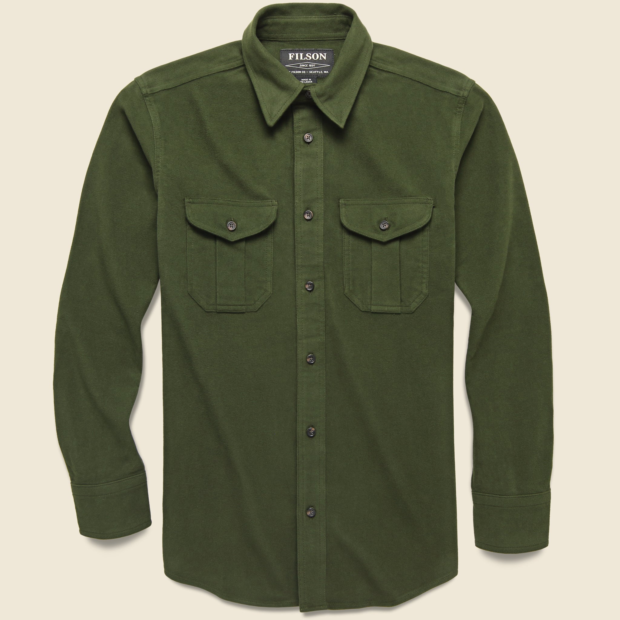 Moleskin Shirt - Dark Green - Filson - STAG Provisions - Tops - L/S Woven - Solid