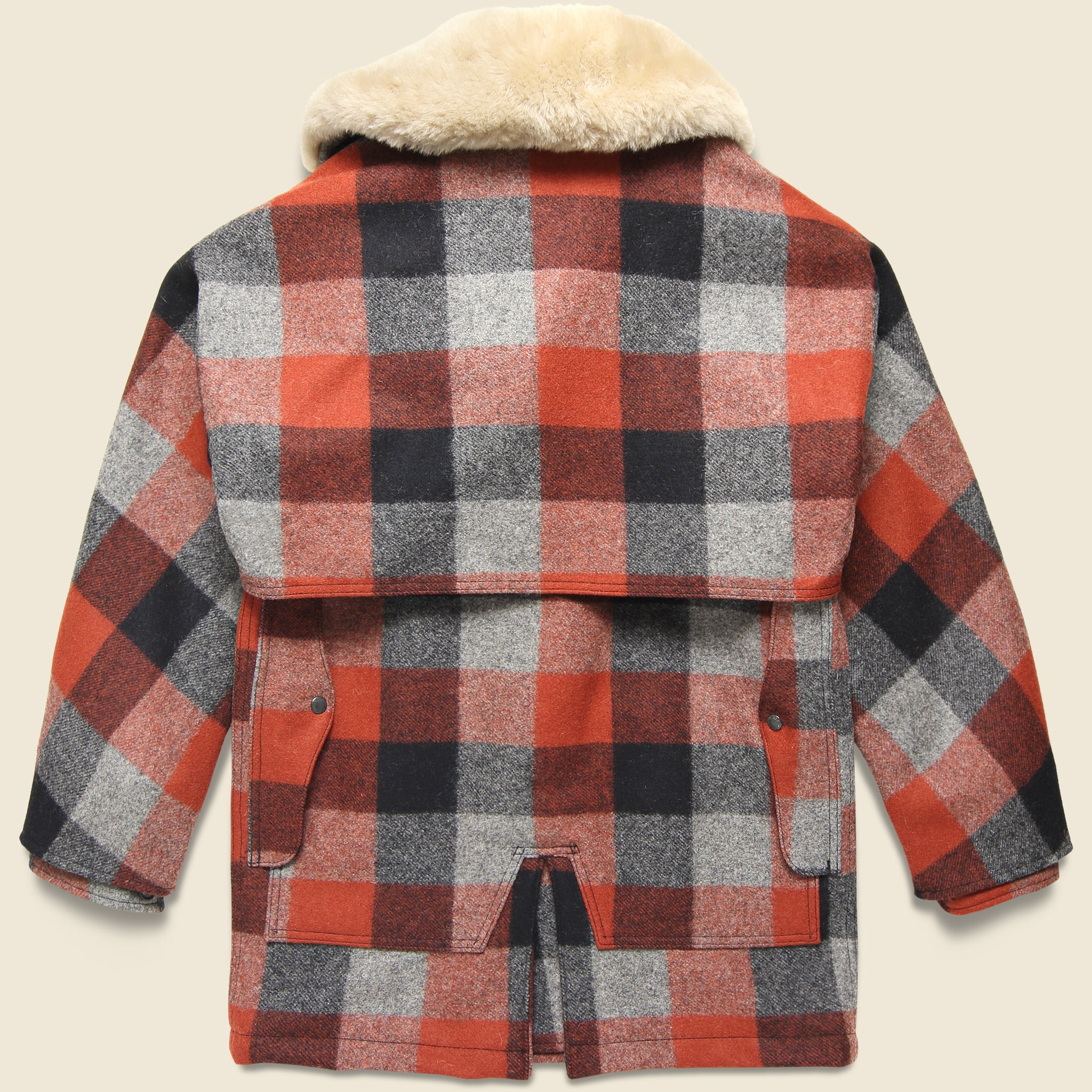 Lined Wool Packer Coat - Black/Charcoal/Rust - Filson - STAG Provisions - Outerwear - Coat / Jacket