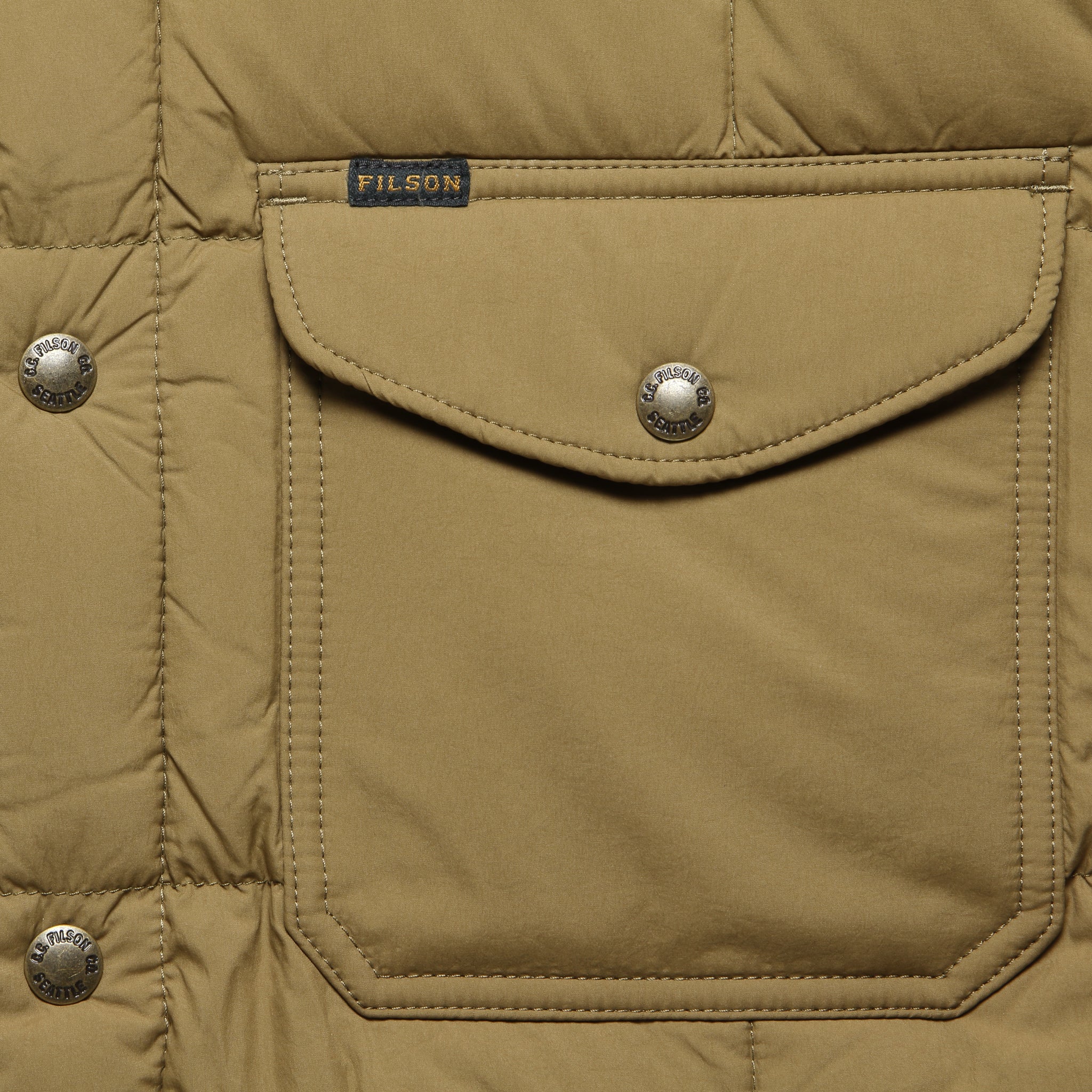 Lightweight Down Jac Shirt - Dark Tan - Filson - STAG Provisions - Outerwear - Coat / Jacket